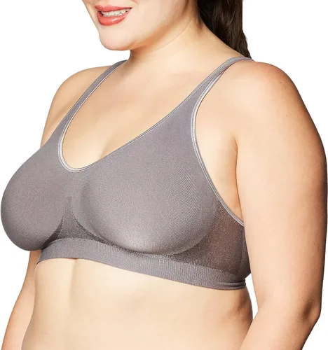 Vista 2 de Bali Comfort Revolution DF3484 Brasier sin varillas y de cobertura completa, para mujer, brasier liso para camiseta Negro