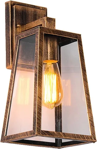 Vista 2 de Industrial Retro Iron Restaurant Bar Aisle Outdoor Porch Lampara Led Pared Loft E27 Wall Lamp Sconce,Modern