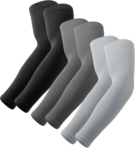 Vista 20 de OutdoorEssentials Mangas de brazo con protección solar UV, manga de compresión para brazos, mangas de brazo UV para hombres, mujeres, mangas