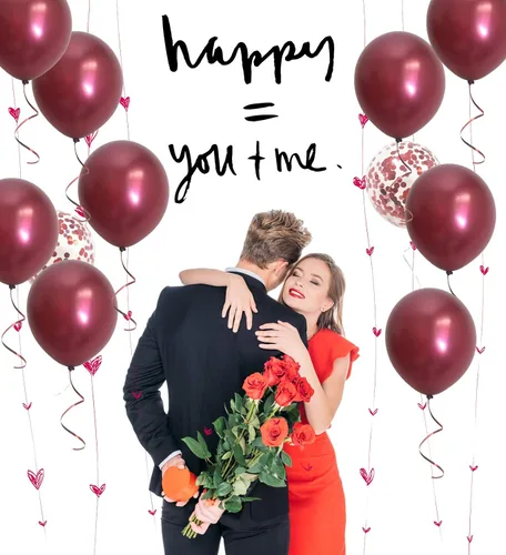 Vista 4 de Globos de color burdeos, globos de confeti rojos para bodas, despedidas de soltera, cumpleaños, fiestas, aniversarios, día de San Valentín
