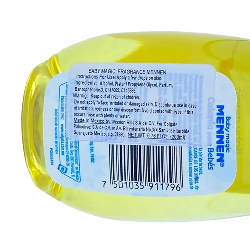 Vista 4 de Baby Magic 2 Mennen Colonia 6.76 Fl Oz (2 Colonias Mennen Para Bebe 6.8 fl oz)