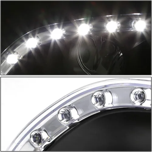 Vista 2 de DNA MOTORING FL-ZTL-137-CH Luz antiniebla LED DRL con interruptor lado del conductor y pasajero mejora la visibilidad [compatible con Camry 10-11]