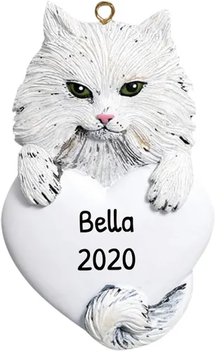 Vista 9 de Adorno 3D de gato calicó personalizado para árbol de Navidad 2025 – Adorno personalizado para mascotas, adornos de Navidad para mascotas, regalos