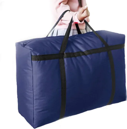 Vista 7 de Bolsa de almacenamiento extra grande, impermeable, resistente, Oxford, organizador de equipaje de viaje, plegable, bolsa de lavandería, bolsa