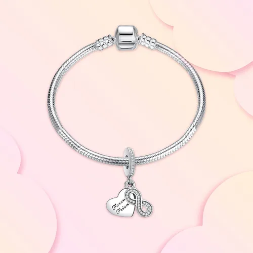 Vista 2 de Annmors Dijes de joyería de animales para mujer, plata de ley 925, colgante con circonita cúbica, cuentas de joyería para niñas, regalos