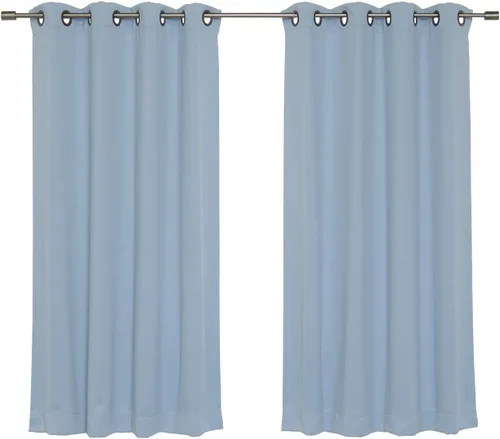 Vista 24 de Best Home Fashion Cortinas opacas aisladas térmicamente - Parte superior del ojal de bronce antiguo - 52" de ancho x 84" Largo - (Juego de 2 Paneles)