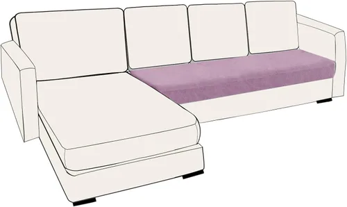 Vista 69 de UNBBRRL Fundas de cojín de asiento para sofá, elásticas, funda de cojín individual para sofá, fundas de cojín para sofá, fundas de héroe protegen
