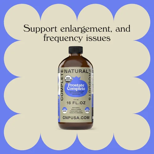 Vista 3 de Complete Natural Products Prostate Complete - Botella de vidrio de 16oz