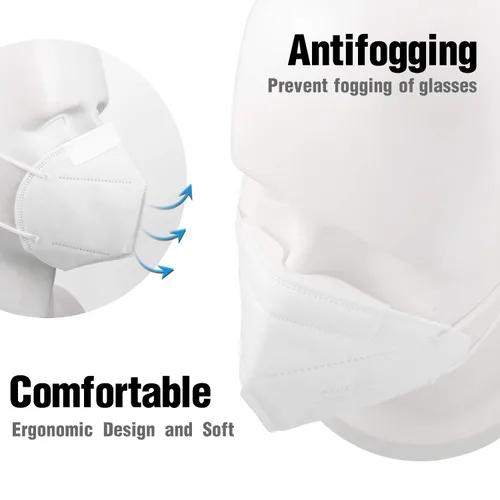 Vista 5 de BBTO 50 almohadillas de microfibra de espuma viscoelástica para puente nasal, anti niebla, autoadhesivas, protección para la nariz, sello de tira