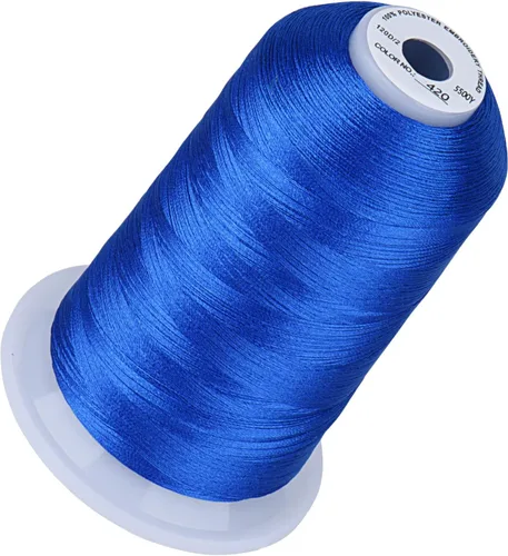 Vista 67 de Simthread 5500 yardas de hilo de bordar, 5000M de alto rendimiento 40WT 100% hilo de poliéster – 170+ colores vívidos, clasificado de alta velocidad