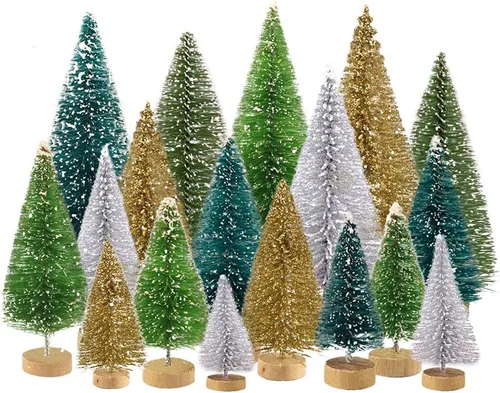 Vista 9 de 8 mini figuras de Navidad, Papá Noel, muñeco de nieve, alce y más, adornos de resina para árbol, jardín, globos de nieve y fiestas