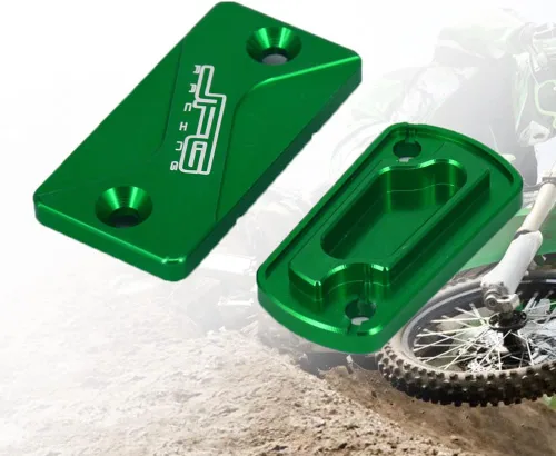 Vista 8 de Tapa de líquido de embrague delantero y trasero para motocicleta, tapa CNC para motocross KX65 01-21 KX80 KX85 KX100 98-21 KX125 92-08 KX250 93-08