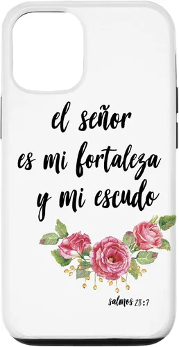 Vista 11 de Funda para iPhone 12 mini Salmos El Señor Es Mi Fortaleza Biblia Cristiana