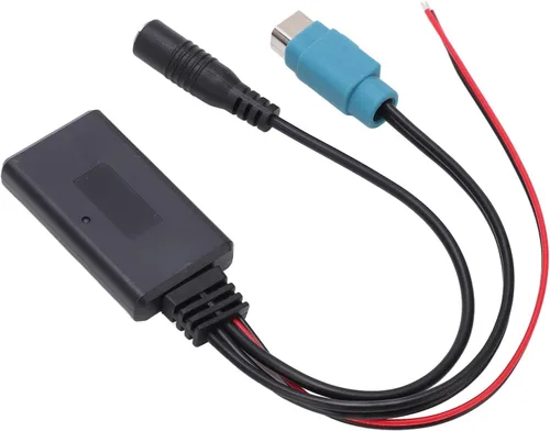 Vista 8 de Aramox Módulo AUX en Bluetooth, adaptador de cable Bluetooth AUX in estéreo de velocidad completa con micrófono extraíble de repuesto para 2009