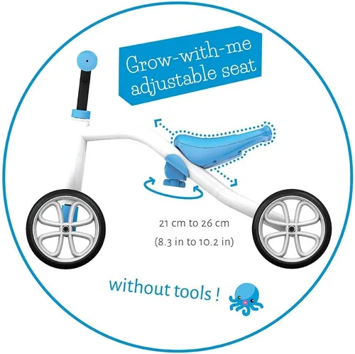 Vista 7 de cuadriciclo Grow-with-Me Chillafish Quadie, 4 ruedas, cuadraciclo + remolque, Lime