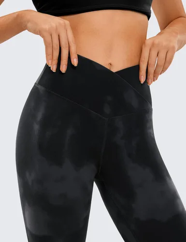 Vista 3 de CRZ YOGA Butterluxe - Leggings capri de entrenamiento cruzado para mujer, 23 pulgadas, cintura alta, pantalones de yoga