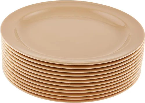 Vista 7 de Winco MMPR-6W - Plato redondo de melamina, 6.5 pulgadas, blanco (12 unidades), mediano