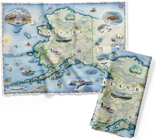 Vista 18 de Xplorer Maps 1000 Islands Map - Toalla decorativa de harina para cocina, 100% algodón, 18 x 24 pulgadas