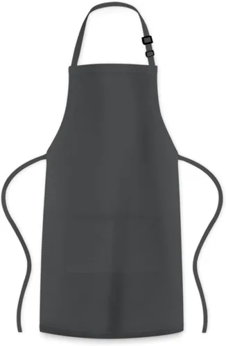 Vista 8 de Avalon Kitchen Aprons for Men - 100% Polyester Chef Apron Women with Extra Long Ties - Cooking Aprons for Women & Mens Apron Gris