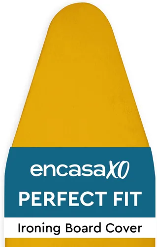 Vista 21 de Encasa XO Funda y Almohadilla para Tabla de Planchar 49"x18" - Cubierta de Fieltro de 4mm para Tabla de Planchar Ancha con Acolchado - Resistente al