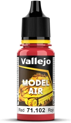 Vista 7 de Vallejo Pintura roja fuego, 0.6 fl oz