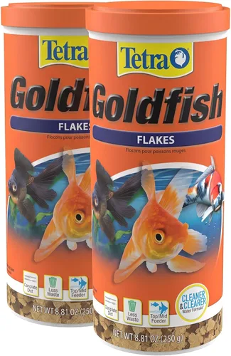 Vista 15 de Tetra Goldfish Flakes, dieta nutricionalmente equilibrada para peces de acuario, copos enriquecidos con vitamina C, 0.42 onzas