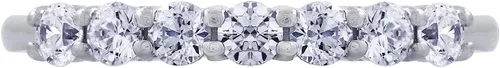 Vista 5 de Tienda Collection Sterling Silver 7-Stone Ring made with Infinite Elements Cubic Zirconia