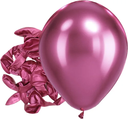 Vista 27 de Bezente - Globos redondos de látex cromado metálico plateado para helio, paquete de 100 unidades de 12 pulgadas Globos plateados para decoraciones