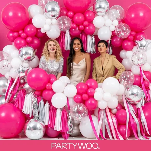 Vista 161 de PartyWoo 50 globos de látex color piel albaricoque, globos de helio boho de Albaricoque-f05