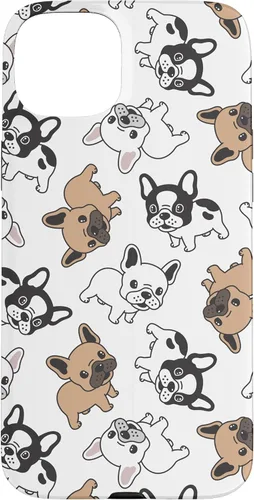 Vista 9 de iPhone 16 Cute French Bulldog Pattern Case