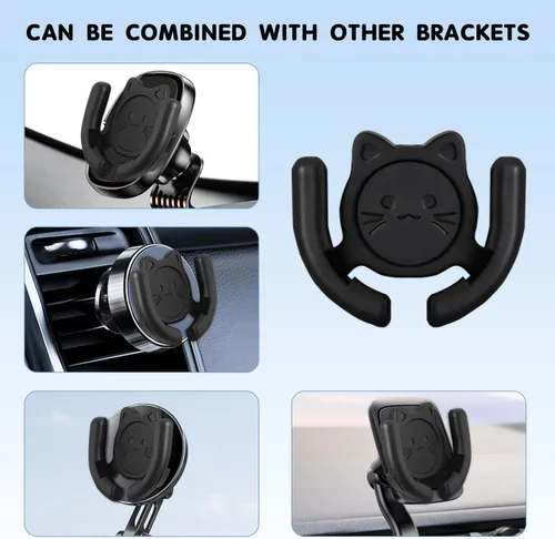 Vista 7 de Soporte multisuperficie para automóvil, paquete de 2 unidades compatible con soportes Popsocket, accesorios de soporte de dispositivos manos libres