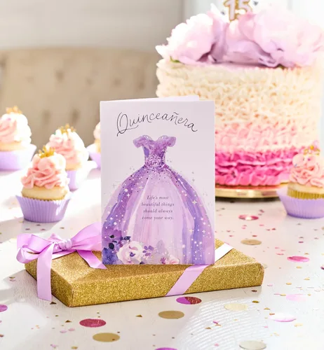 Vista 6 de American Greetings - Tarjeta de Quinceañera (Las Cosas Más Hermosas)