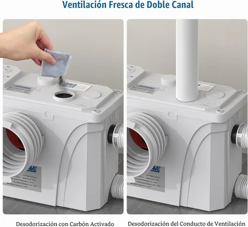 Vista 6 de CrestWave - Bomba maceradora de 900 W, diseño antiobstrucción de la bomba automática para fregadero
