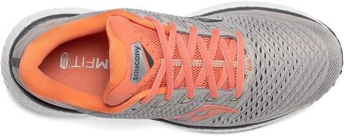 Vista 4 de Saucony Tenis de correr Triumph 18 para mujer, Piedra lunarCoral