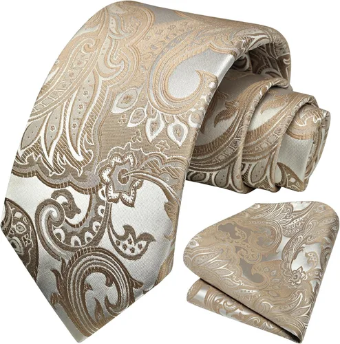 Vista 196 de Corbatas florales tejidas clásicas para hombre, corbata cuadrada de bolsillo, corbatas formales para hombres, boda con pañuelo