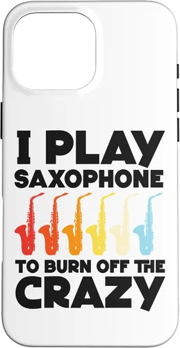 Vista 19 de iPhone 16 Saxofón I play saxofón para quemar el caso loco