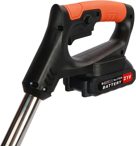 Vista 6 de Weed Eater, 3 en 1 inalámbrico Wacker - Cortadora de césped eléctrica con batería de 21 V 2000 mAh para jardín y patio con rueda (negro EE.UU.)