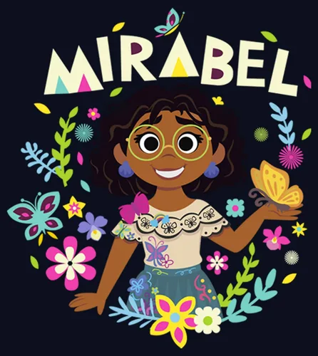 Vista 2 de Pixar Encanto Mirabel Floral Butterflys - Camiseta estándar para niñas