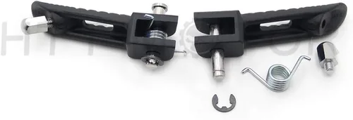 Vista 4 de MT390-025 - Reposapiés delantero negro compatible con Suzuki Gsx-R Gsxr 600 750 1000 2000-2011 Negro - fente