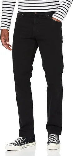 Vista 12 de Wrangler Jeans para hombre talla 44 slim straight lavado claro Negro