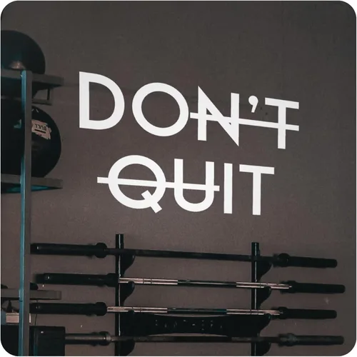 Vista 8 de My Vinyl Story - Calcomanía de pared motivacional con frase en inglés "Don't Quit Do It" para el hogar, gimnasio, fitness, deportes, entrenamiento