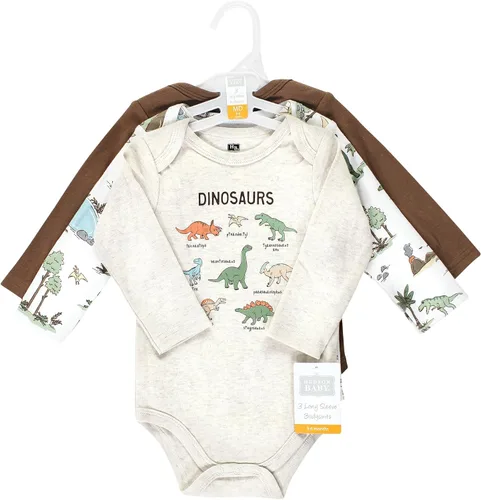 Vista 7 de Hudson Baby Body unisex de algodón de manga larga para bebé, leopardo rosa rojo