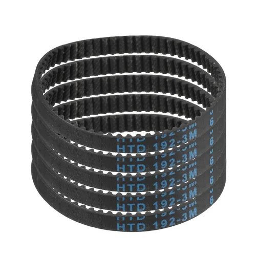 Vista 42 de uxcell 5 piezas HTD-3M Correa de distribución de goma 48 dientes, 144 mm de paso, 6 mm de ancho x 2,4 mm de altura, Correa de polea de distribución
