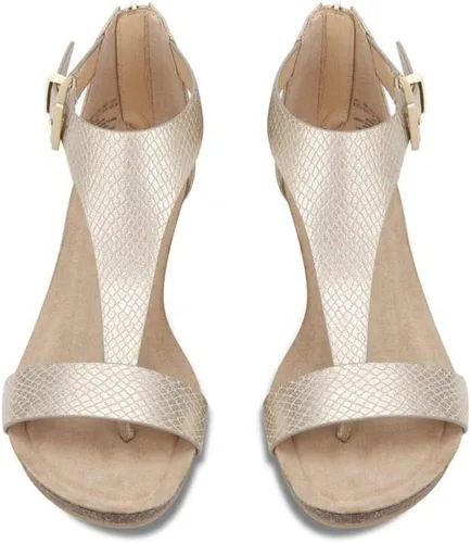 Vista 2 de Kenneth Cole REACTION Sandalias de cuña Great Gal con correa en T para mujer
