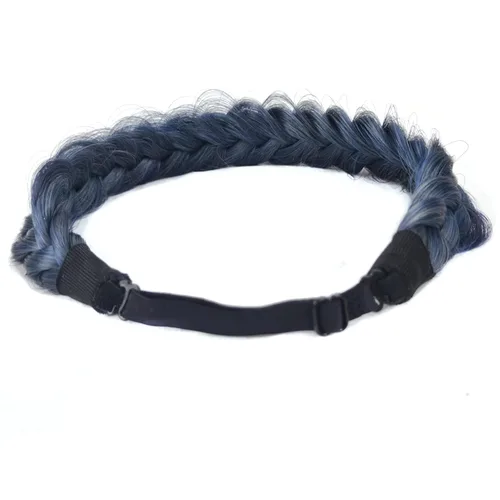 Vista 5 de Diadema Trenzada de 2 Hebras Despeinada Clásica Gruesa Trenzas Anchas Elástica Extensible de Calidad Sintética Diadema Trenzada para Mujeres Niñas