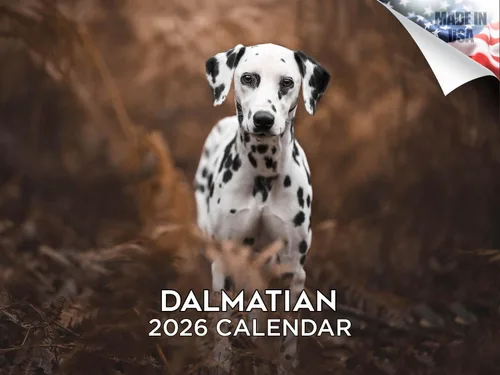 Vista 46 de Calendario de Lebrel Afgano 2025 2026, calendario mensual de pared de raza canina, 12" x 18" abierto, papel grueso sin traspaso, ideal para regalo