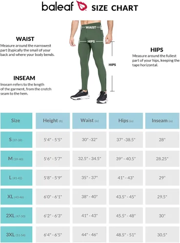 Vista 6 de BALEAF Mallas de forro polar para hombre, pantalones térmicos de ciclismo, resistentes al agua, con cremallera, bolsillos, para invierno, cálido