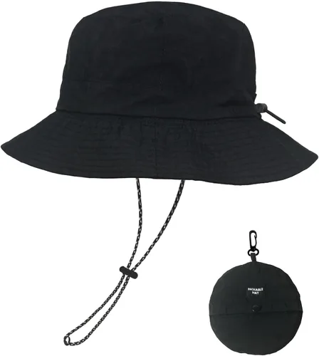 Vista 12 de NPQQUAN Sombreros de pescador para el sol para hombre, sombrero plegable Beige