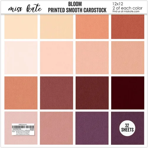 Vista 2 de Cartulina lisa con estampado de lino, 67 libras, florecido, para acuarela, 32 hojas, cartulina de una cara, dos de 16 colores, núcleo blanco, álbum