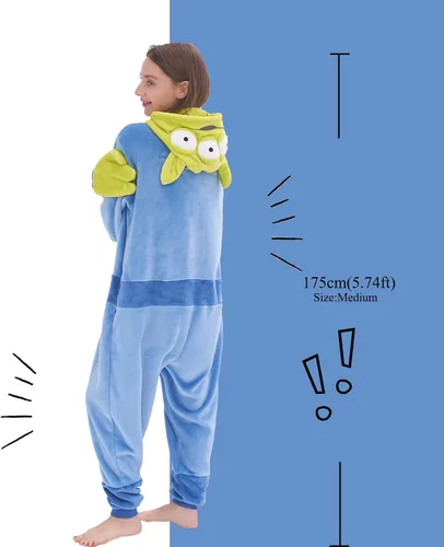 Vista 5 de GONAAP Unisex Adult Onesie Pajamas Animal One Piece Costume Cosplay Sleepwear